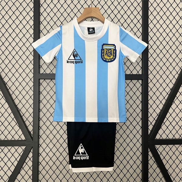 Camiseta Argentina Primera equipo Retro Niño 1986